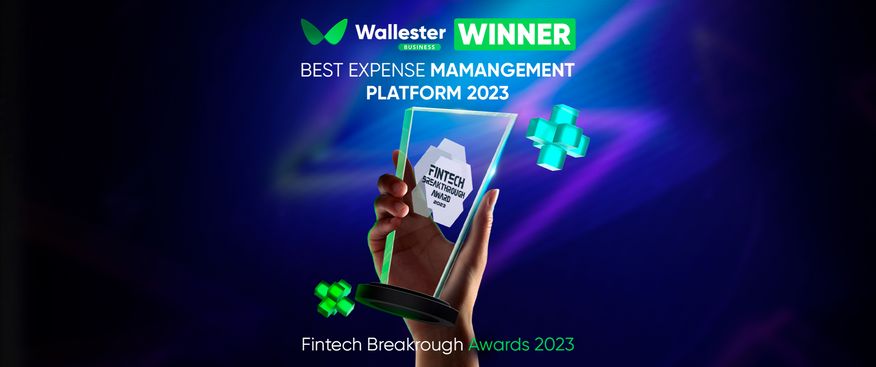 Wallester Wins "Best Expense Management Platform" at the 2023 FinTech Breakthrough Awards Program 🏆