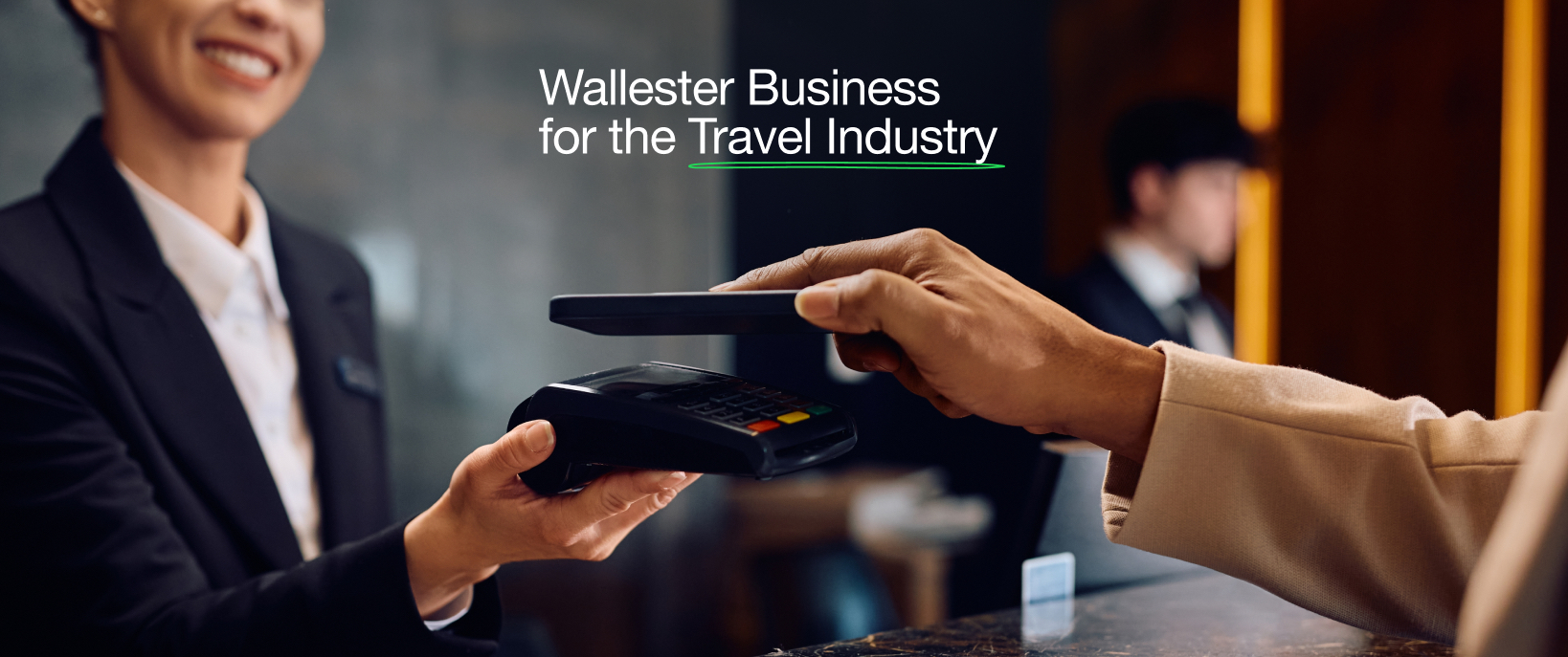 Wallester Business user making mobile payment