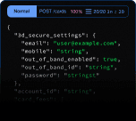 JSON of the API responce