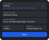 UI with transfer settings