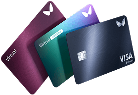 Three Wallester payment cards
