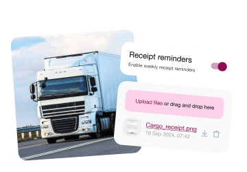 UI with receipt loading