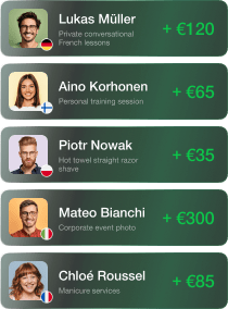 Notification of multiple separated completed payments
