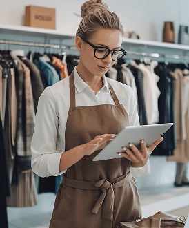 Manager making payment