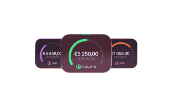 The UI for setting limits on spending