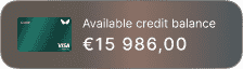 UI element showing available balance